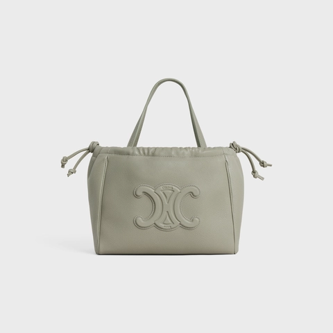Celine Cuir Triomphe Green Clay Bag For Women 111013ENY.31GC- 22.5 Cm/ 9 Inches