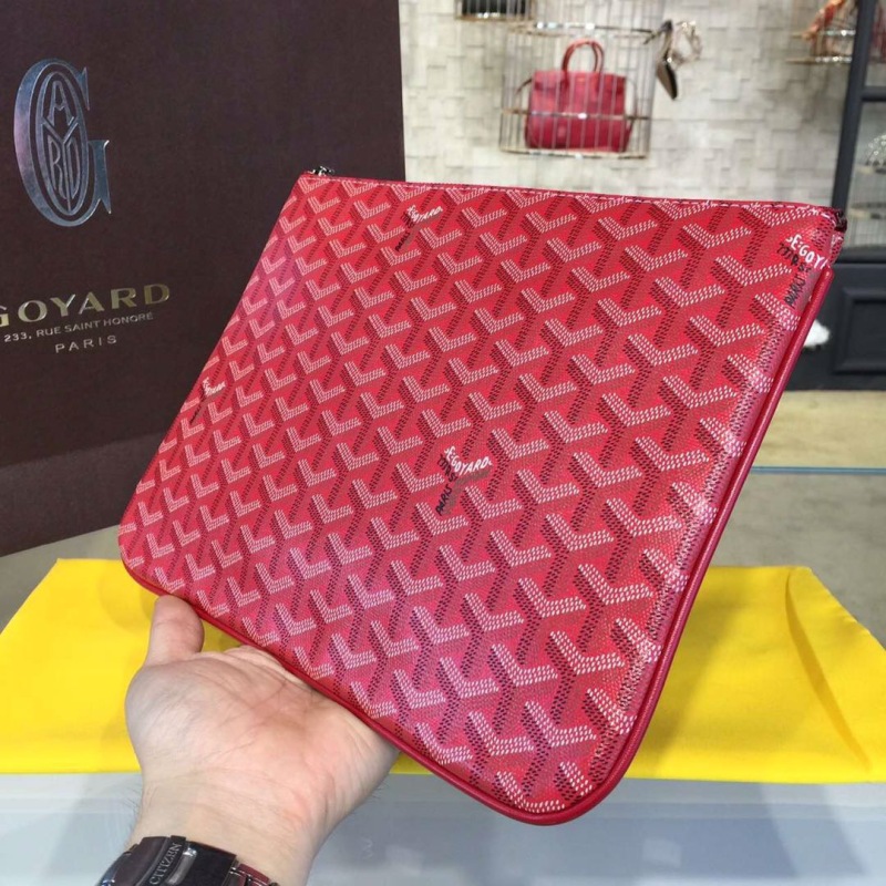 Goyard Senat MM Pocket Red/Black/Brown For Women‎ 11.8in/30cm SENAT2MMLTY09CL09P