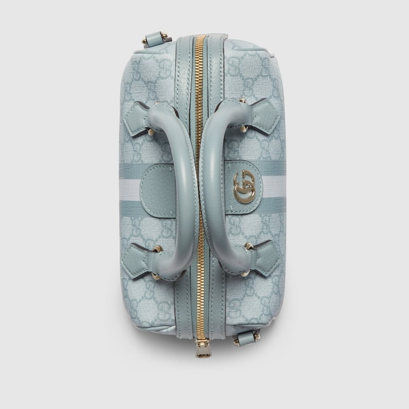 Gucci Ophidia GG Mini Top Handle Bag Dusty Blue For Women 8.4 Inches/ 21.3 Cm – 772053 FAD03 8741