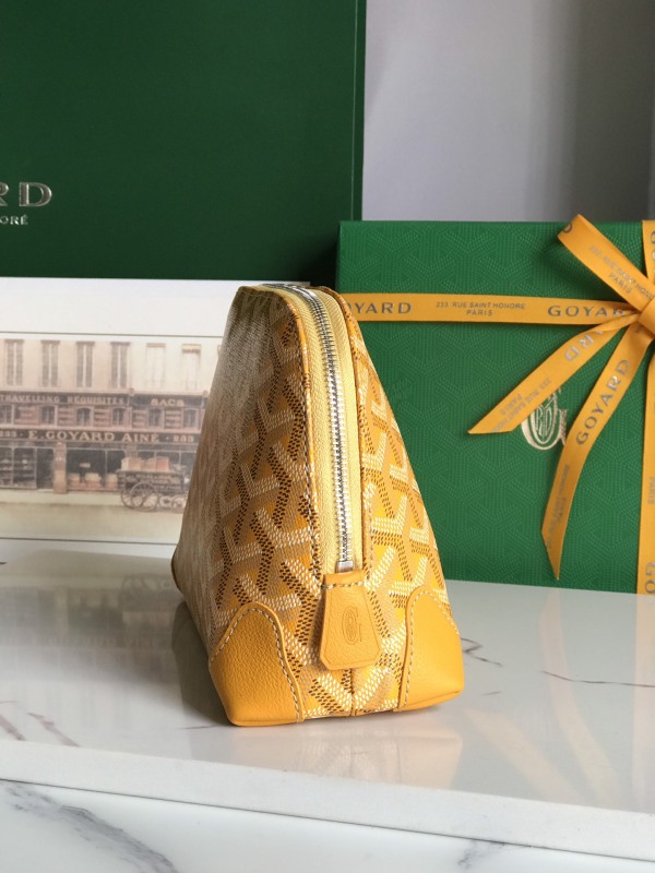 Goyard Vendôme Cosmetic Pouch Bag Yellow For Women‎ 5.3in/13.5cm VENDOTPMLTY08CL08P