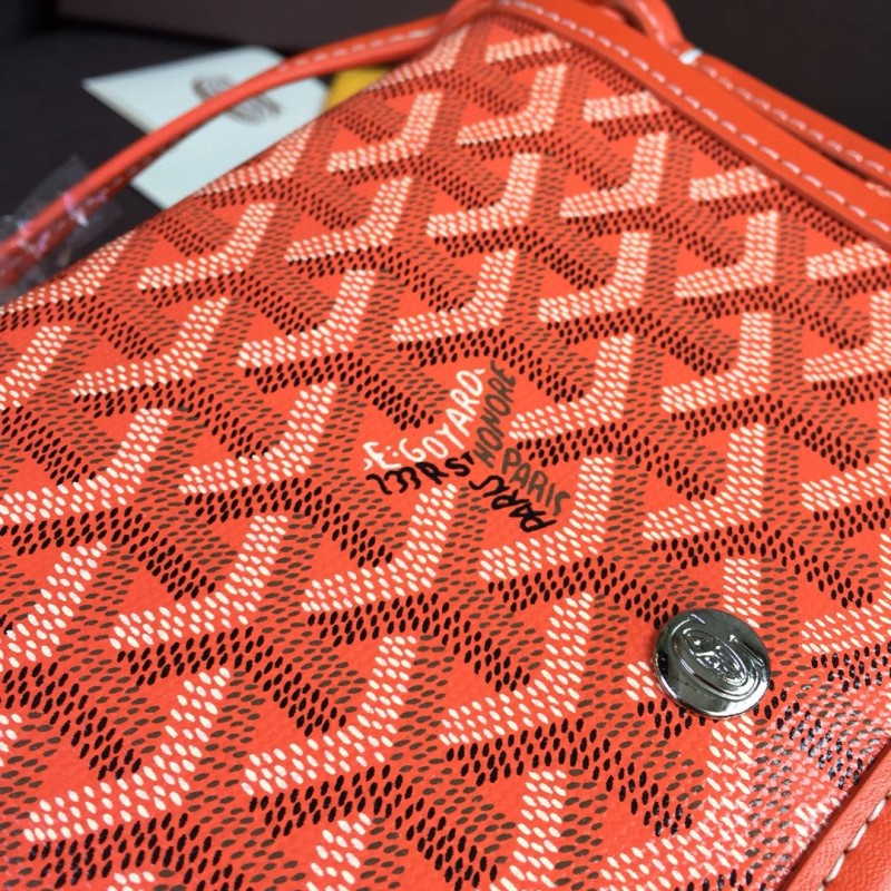 Goyard Plumet Pocket Wallet Orange For Women‎ 8.1in/20.5cm