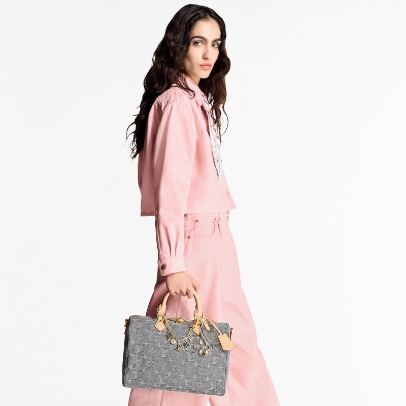 Louis Vuitton Speedy Soft 30 Washed Gray For Women 11.8in/30cm M13344