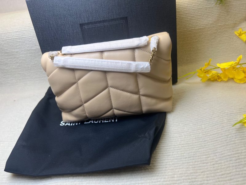 [True-to-ORIGINAL] Saint Laurent Toy Puffer Dark Beige For Women 23cm/9cm – 7593371EL072721