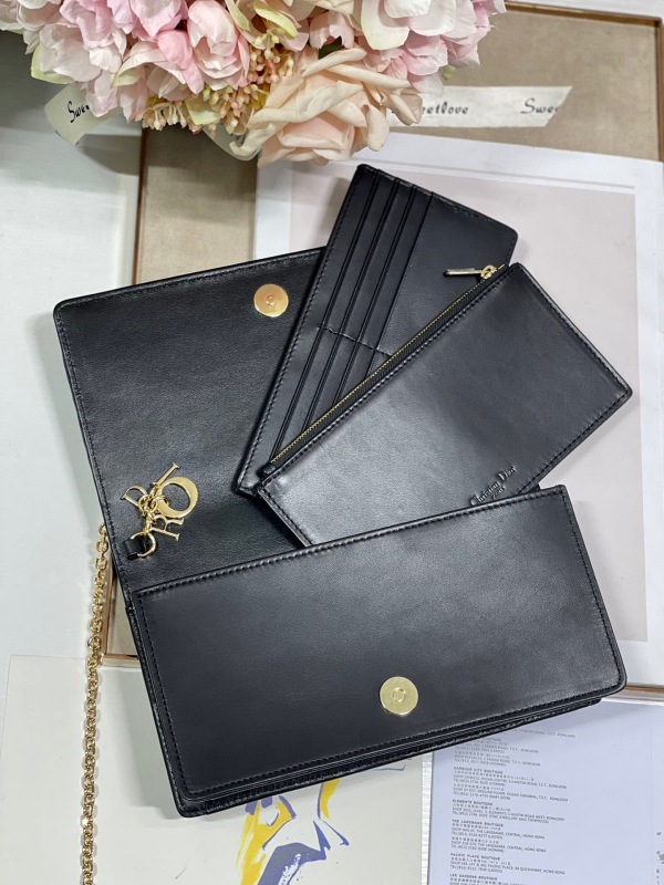 Christian Dior Lady Dior Pouch Black, For Women, Women’s Handbags 8.5in/21.5cm CD S0204SLOI_M989