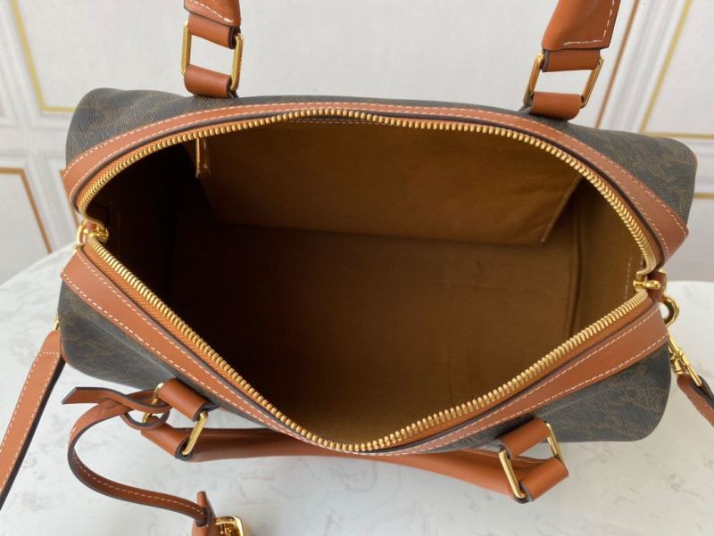Celine Boston Bag In Triomphe Canvas Brown For Women‎ 12in/31cm 190372CAS.04LU
