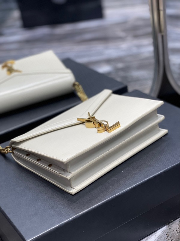 Saint Laurent Cassandra Medium Chain Bag Black/White/Red/Green/Burgundy For Women‎ 8.6in/22cm