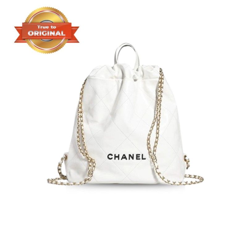 Chanel Large CHANEL 22 Backpack White For Women, Women’s Bags 19.9in/51cm AS3313 B08037 10601