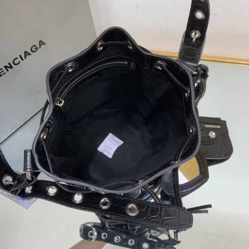 Balenciaga Le Cagole XS Bucket Bag Black For Women‎ 7.8in/19.8cm