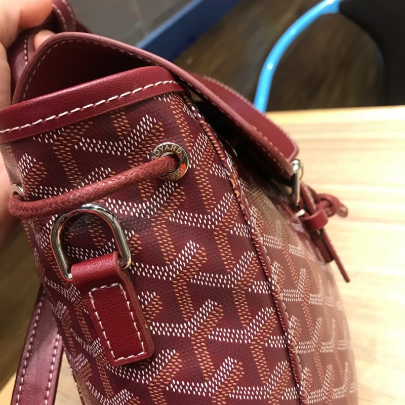 Goyard Alpin Mini Backpack Brugundy/Red/Blue For Women‎ 9.1in/23cm ALPIN2MINTY33CL33P