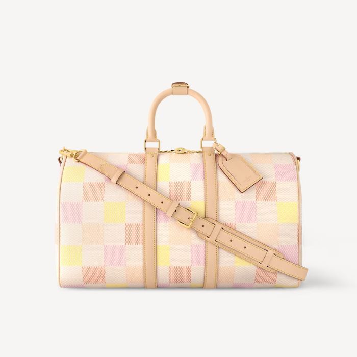 Louis Vuitton Keepall Bandouliere 45 White 17.7in/45cm N40713