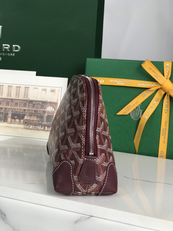 Goyard Vendôme Cosmetic Pouch Bag Burgundy For Women‎ 5.3in/13.5cm VENDOTPMLTY33CL33P