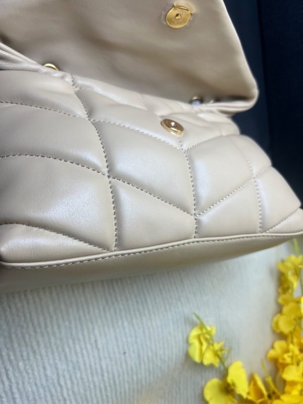 [True-to-ORIGINAL] Saint Laurent Toy Puffer Dark Beige For Women 23cm/9cm – 7593371EL072721