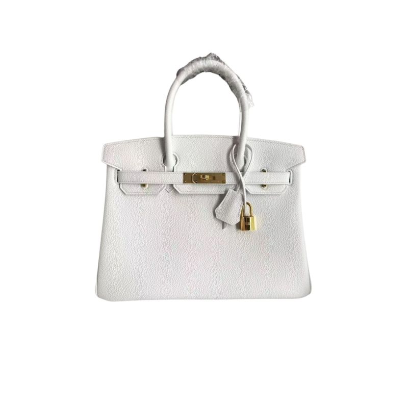 Hermes Birkin White For Women Gold Toned Hardware 11.8in/30cm