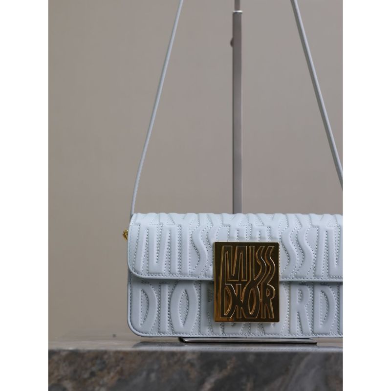 Miss Dior Flap Bag Pale Blue For Women 22cm/8.5in – M2610UBOS_M23B