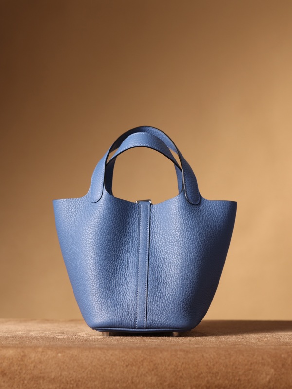 Hermes Picotin Lock 18 Blue Bag For Women, Women’s Handbags 7.1in/18cm