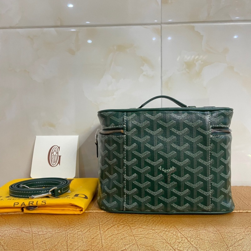 Goyard Muse Vanity Case Green/Blue/Brugundy For Women‎ 7.9in/20cm MUSEVAPMLTY01CL03P