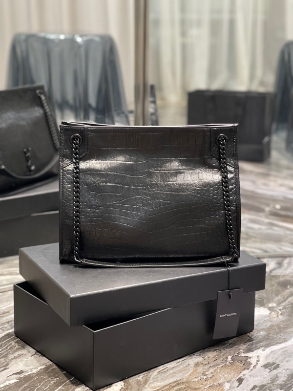 Saint Laurent Niki Medium Shopping Bag Black/Beige For Women‎ 12.9in/33cm
