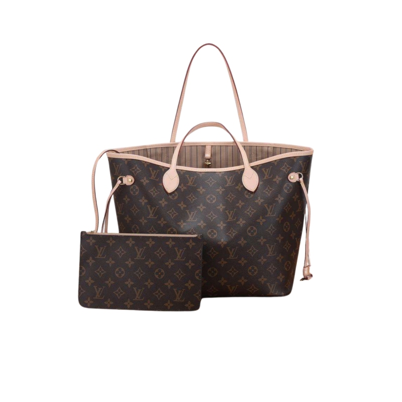 Louis Vuitton Neverfull MM Tote Bag Monogram Canvas Brown For Women 12.6in/32cm LV M40995