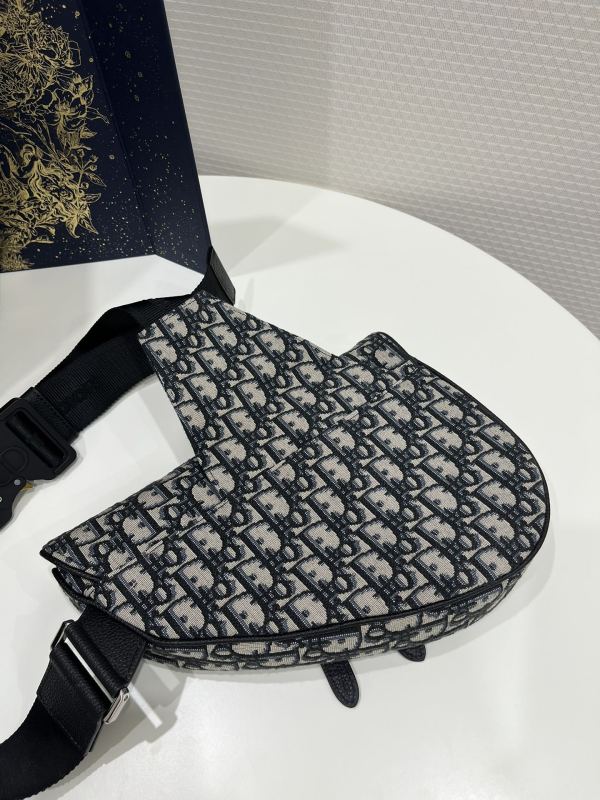 Dior Saddle Bag Beige/Black For Women 10in/26cm 1ADPO093YKY_H28E