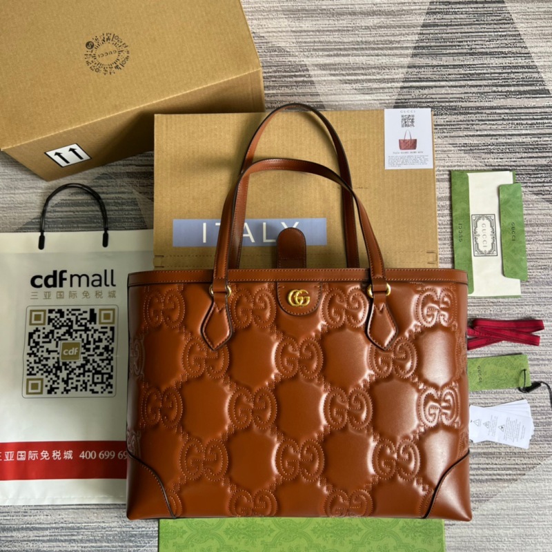 Gucci GG Medium Tote Brown For Women, Women’s Bags 15in/38cm GG ‎‎631685 UM8IG 2546