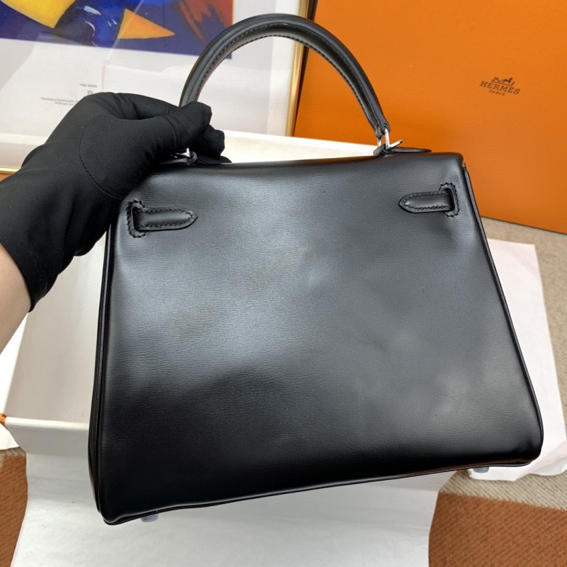 Hermes Kelly 25 Swift Black Bag For Women, Women’s Handbags, Shoulder Bags 10in/25cm