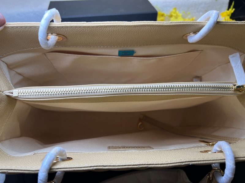 [True-to-ORIGINAL] Chanel Classic Tote Bag Beige For Women 13.3in/34cm