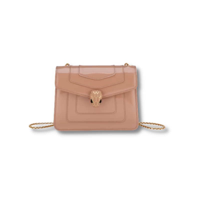BVLGari Serpenti Forever Crossbody Bag Rose Gold For Women-292080