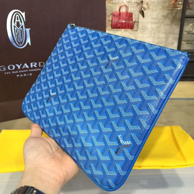 Goyard Senat MM Pocket Green/Blue/Black For Women‎ 11.8in/30cm SENAT2MMLTY09CL09P