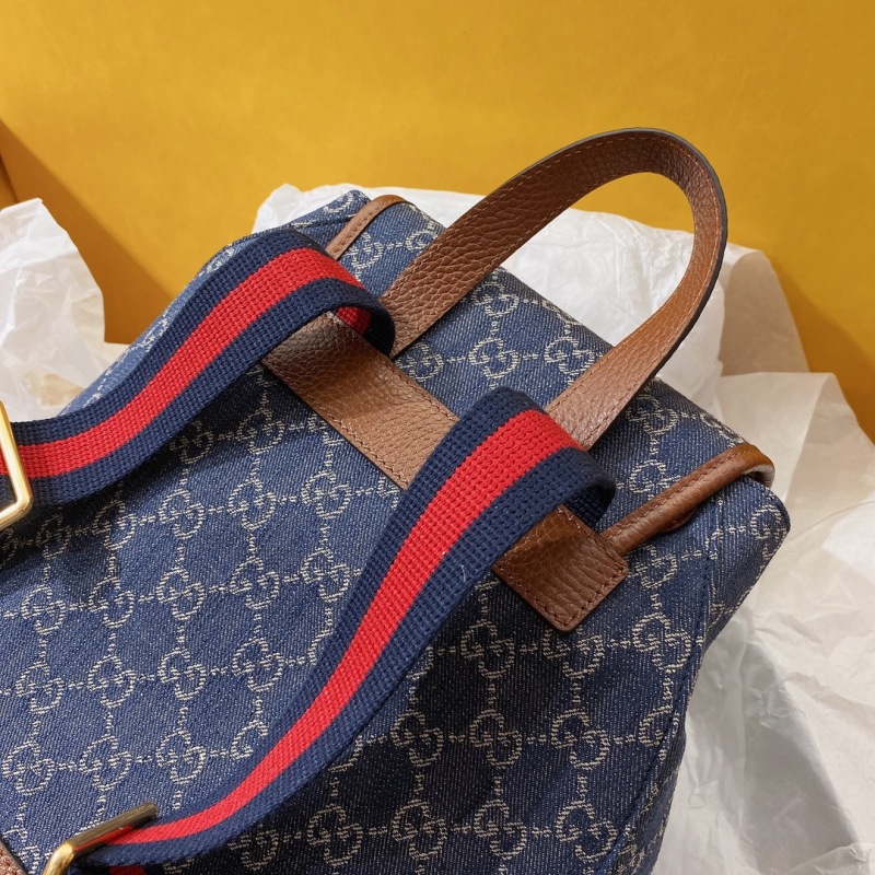 Gucci Backpack With Interlocking G Blue For Women, Women’s Bags 11.8in/30cm GG