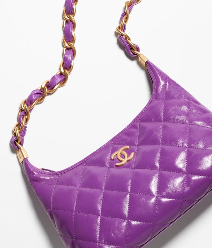 Chanel Small Hobo Purple Bag For Women 10.1 Inches/ 26 Cm AS4912 B16897 NY564