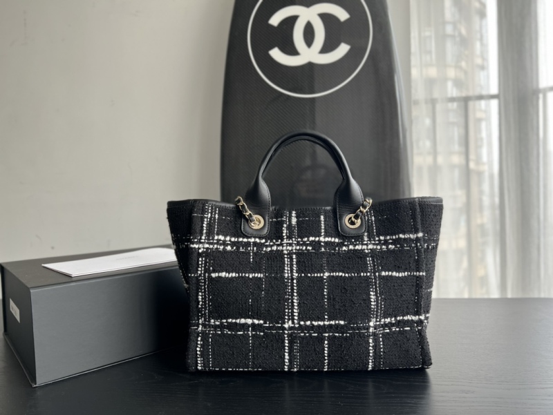 Chanel Large Shopping Bag Black For Women 19.5in/50cm A66941