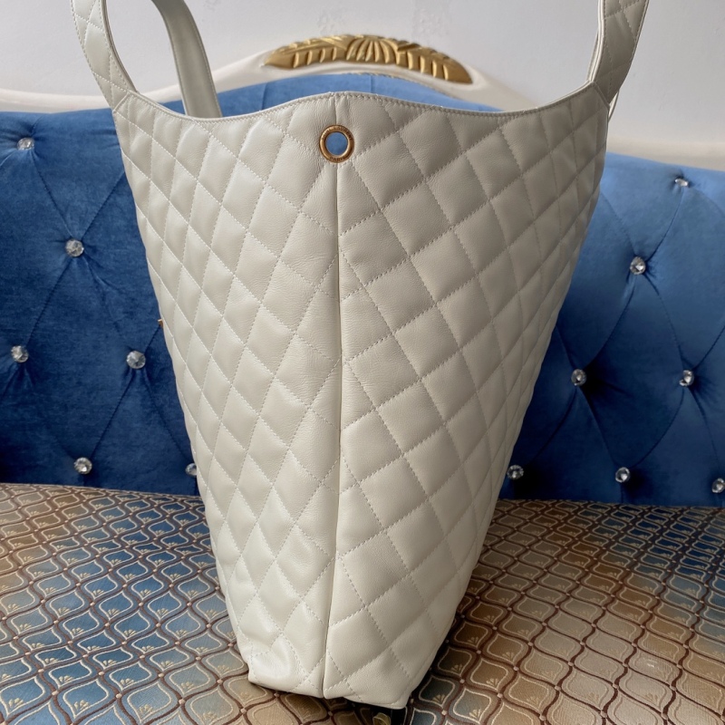 Saint Laurent Icare Maxi Shopping Bag White For Women 16.9in/43cm YSL