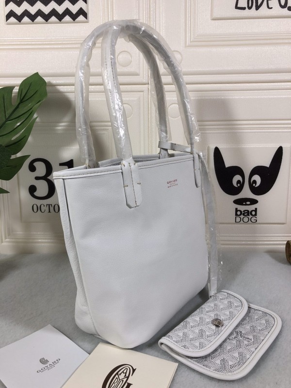Goyard Anjou PM Bag White/Green/Blue For Women‎ 7.9in/20cm