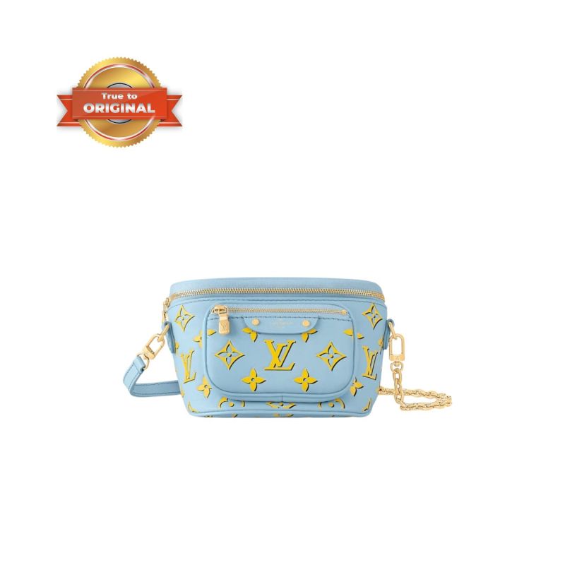 [True-to-ORIGINAL] Louis Vuitton Mini Bumbag Blue Bag For Women 6.6 Inches/ 17 Cm M83694