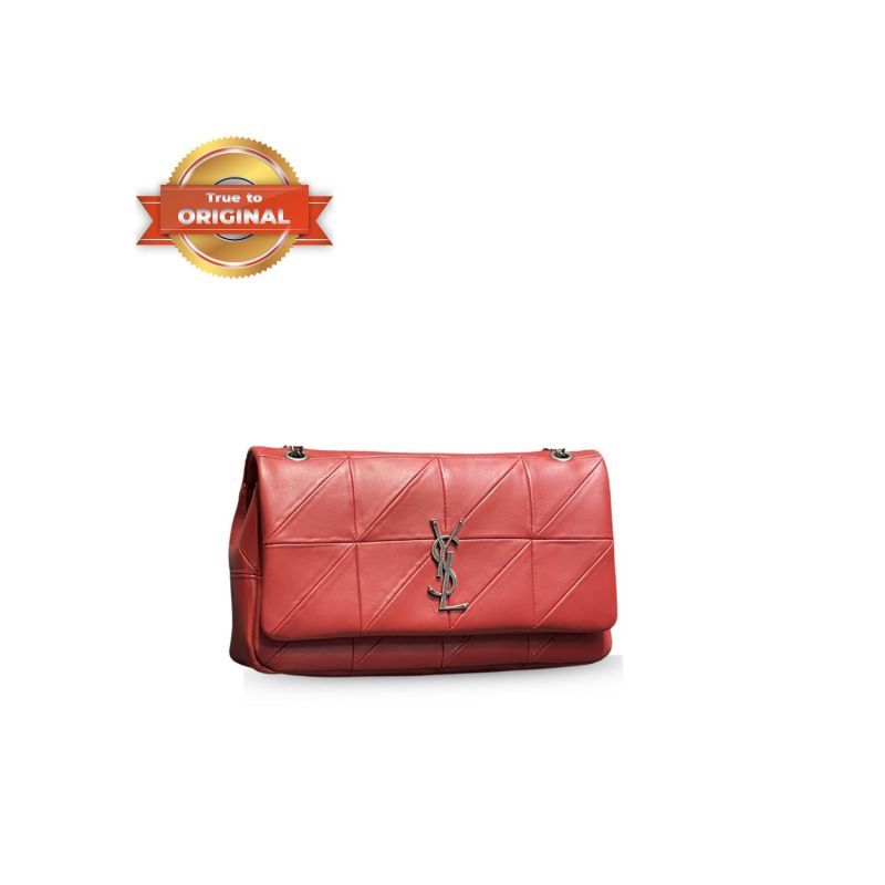 [True-to-ORIGINAL] Saint Laurent Jamie Medium Chain Bag Red For Women 9.8in/25cm