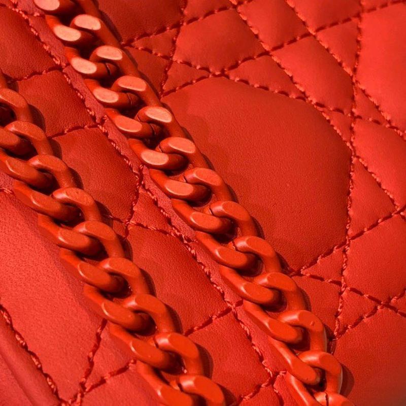 Christian Dior Mini Lady Dior Bag with Chain Matte Hardware Spring/Summer Collection, Red , For Women Women’s Handbags, 18cm CD