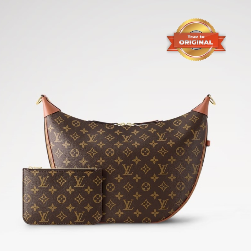 [True-to-ORIGINAL] Louis Vuitton Loop Hobo Monogram Canvas Brown For Women 38cm/15in M46311