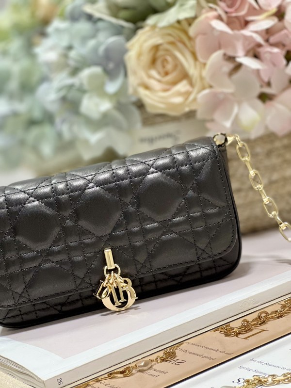 Dior Mini Miss Dior Bag White/ Black/ Blue/ Light Purple For Women 7 in/18.cm