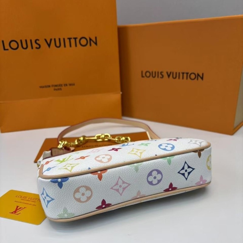 Louis Vuitton LV x TM Pochette Accessoires Multicolore Blanc For Women 22cm/8.7in – M13404