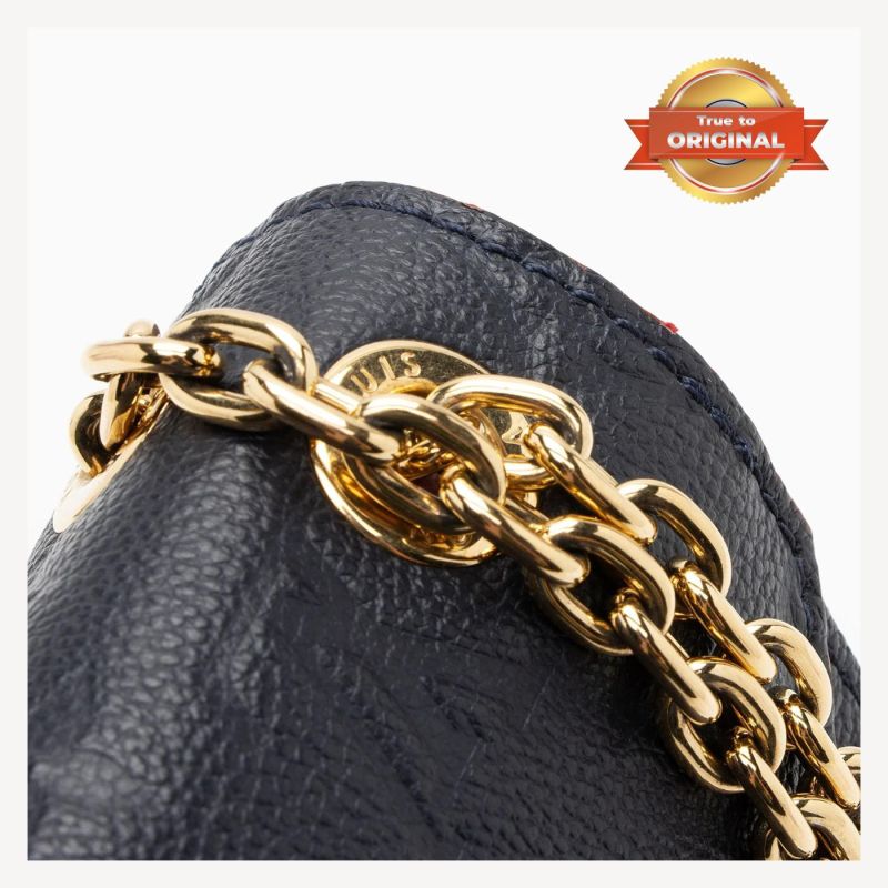 [True-to-ORIGINAL] Louis Vuitton Vavin MM Monogram Empreinte Navy Blue For Women 9.8in/25cm LV M43925