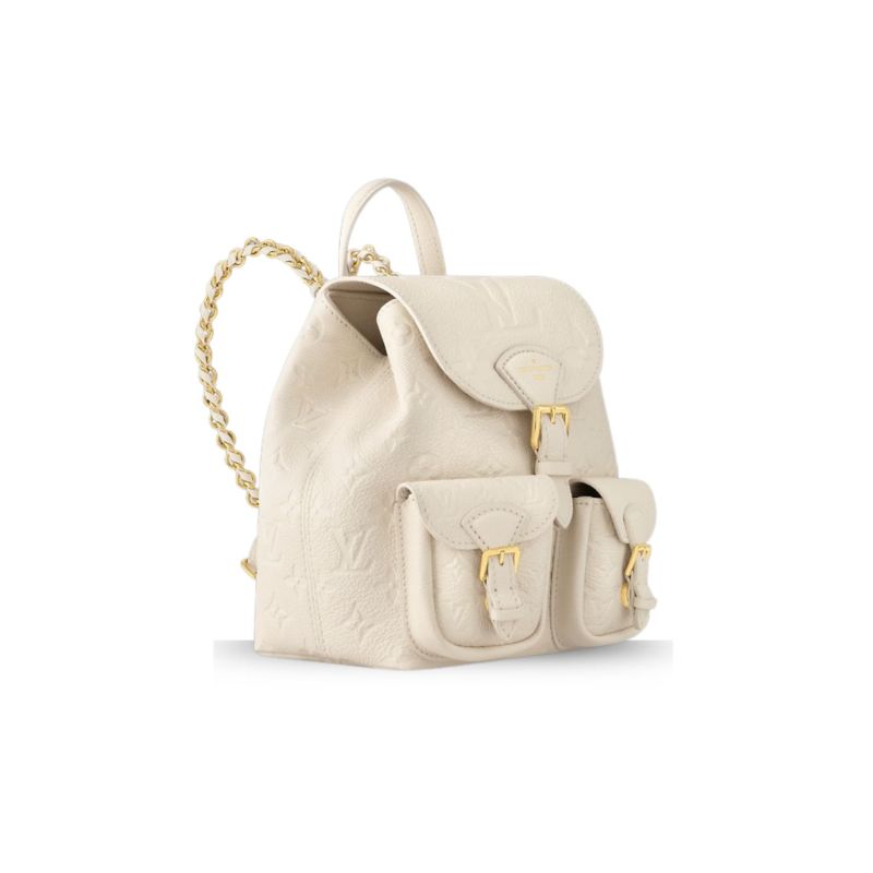 Louis Vuitton Backup Monogram Empreinte Cream For Women 20cm/7.9in M47106