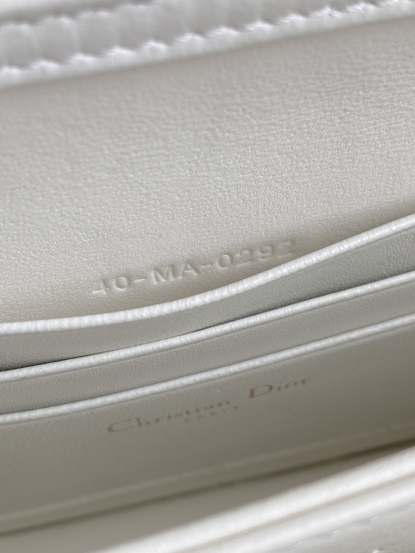 Dior Lady Top Handle Clutch Beige/Black/White For Women 8.5in/21cm S0980ONMJ_M49P