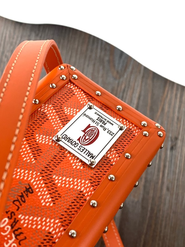 Goyard Cassette Trunk Bag Orange For Women‎ 5.9in/15cm CASSETPMLTY07CL07P