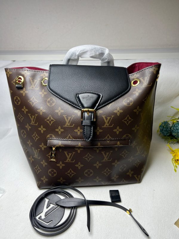 Louis Vuitton Montsouris BB Backpack Black For Women 13IN/ 33cm M45515