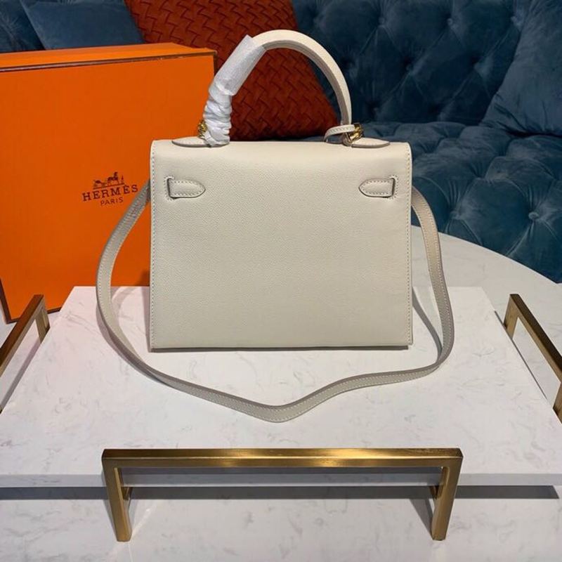 Hermes Kelly Craie For Women Gold Toned Hardware 10in/25cm