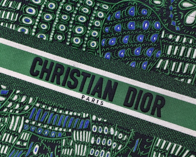 Christian Dior Large Dior Book Tote Green Multicolor, For Women, Women’s Handbags 16.5in/42cm CD