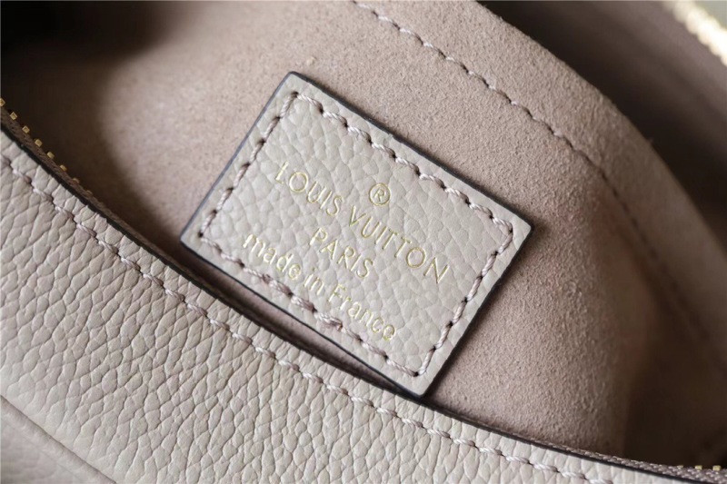 Louis Vuitton Bagatelle Monogram Empreinte Tourterelle Gray / Creme Beige For Women, Women’s Handbags, Shoulder And Crossbody Bags 22cm/8.7in LV M46112