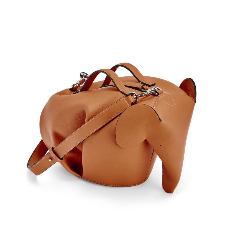 Loewe Large Elephant Bag Brown For Women 14.2in / 36cm B623A18X01