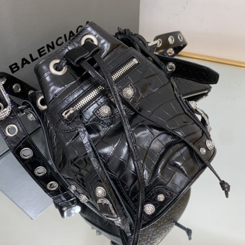 Balenciaga Le Cagole XS Bucket Bag Black For Women‎ 7.8in/19.8cm
