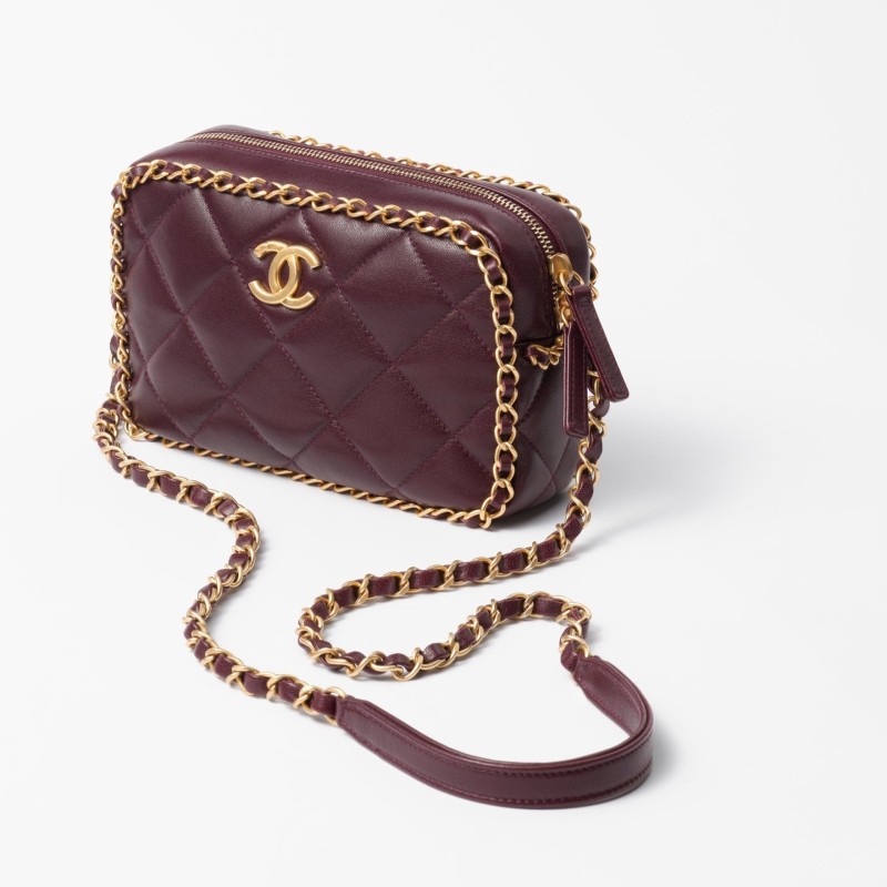 Chanel Small Camera Case Burgundy For Women 9.1in/23cm AS5086-B17712-NZG79